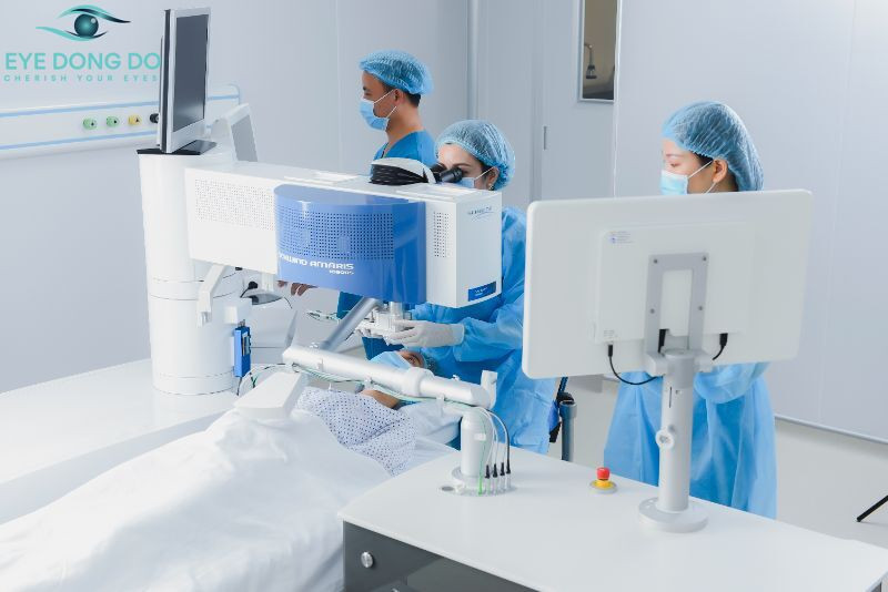 Mắt Đông Đô được trang bị hệ thống thiết bị y tế hiện đại đáp ứng nhu cầu điều trị ngày càng cao của khách hàng